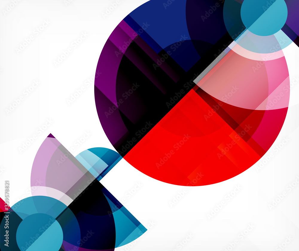 Abstract background, circle and triangle design round shapes overlapping. Geometric trendy template. Vector Illustration For Wallpaper, Banner, Background, Card, Book Illustration, landing page Abstract background, circle and triangle design round shapes overlapping. Geometric trendy template. Vector Illustration For Wallpaper, Banner, Background, Card, Book Illustration, landing page