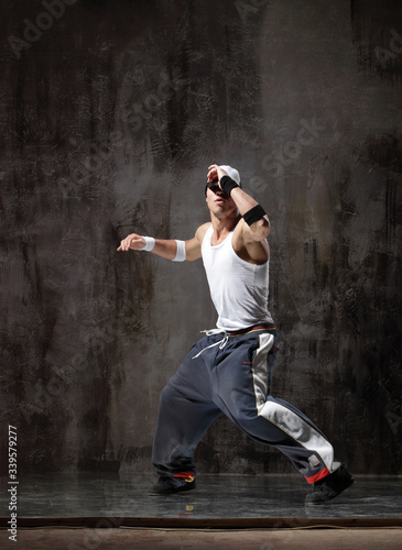 young modern hip hop male dancer