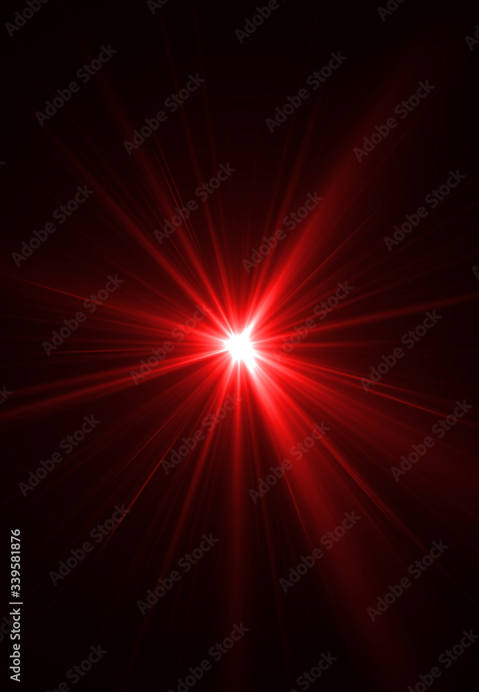Modern lens flare red background streak rays (super high resolution) Modern lens flare red background streak rays (super high resolution)