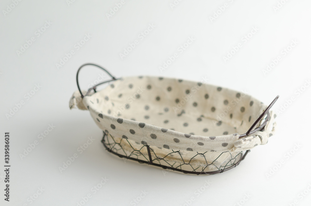 Cute basket for kitchen or interior decoration