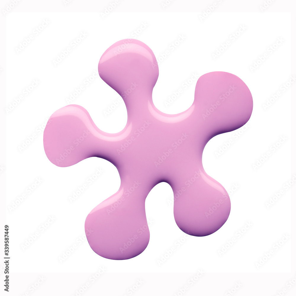 Blot of pink nail polish isolated on white Blot of pink nail polish isolated on white
