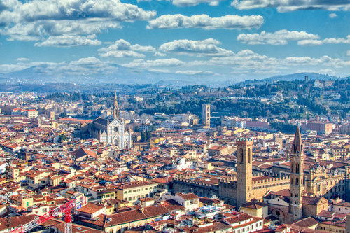 Aerial view of florence ,shot from the top of duomo cathedral  © Giorgio Tzitzi