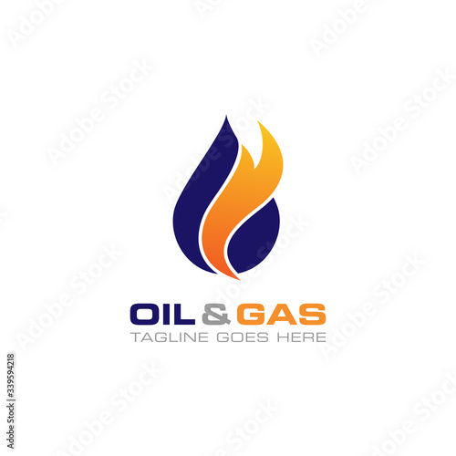 Oil and gas logo vector design template