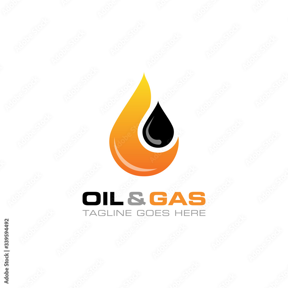 Oil and gas logo vector design template Oil and gas logo vector design template