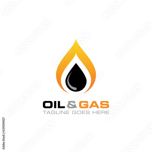 Oil and gas logo vector design template