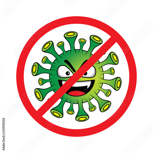 illustration of stopping covid-19 coronavirus. COVID-19 is an infectious disease caused by a newly discovered coronavirus and spread throughout the world