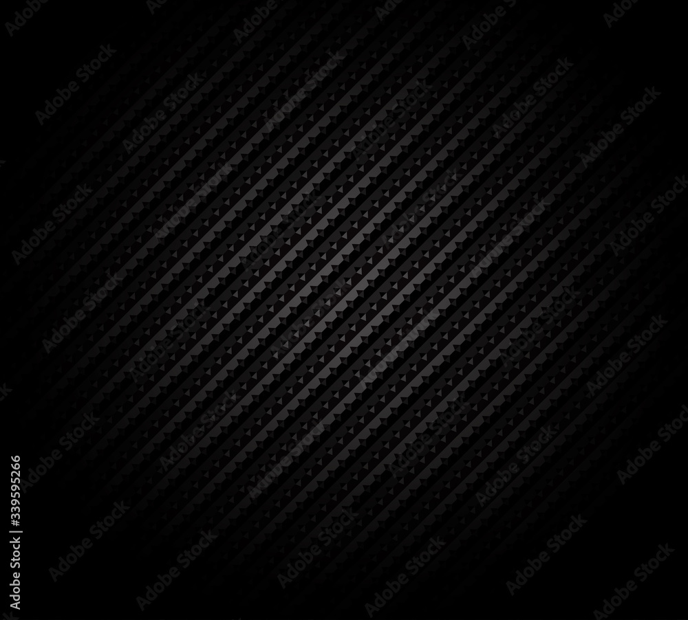 Fototapeta premium Black abstract vector illustration with geometric texture