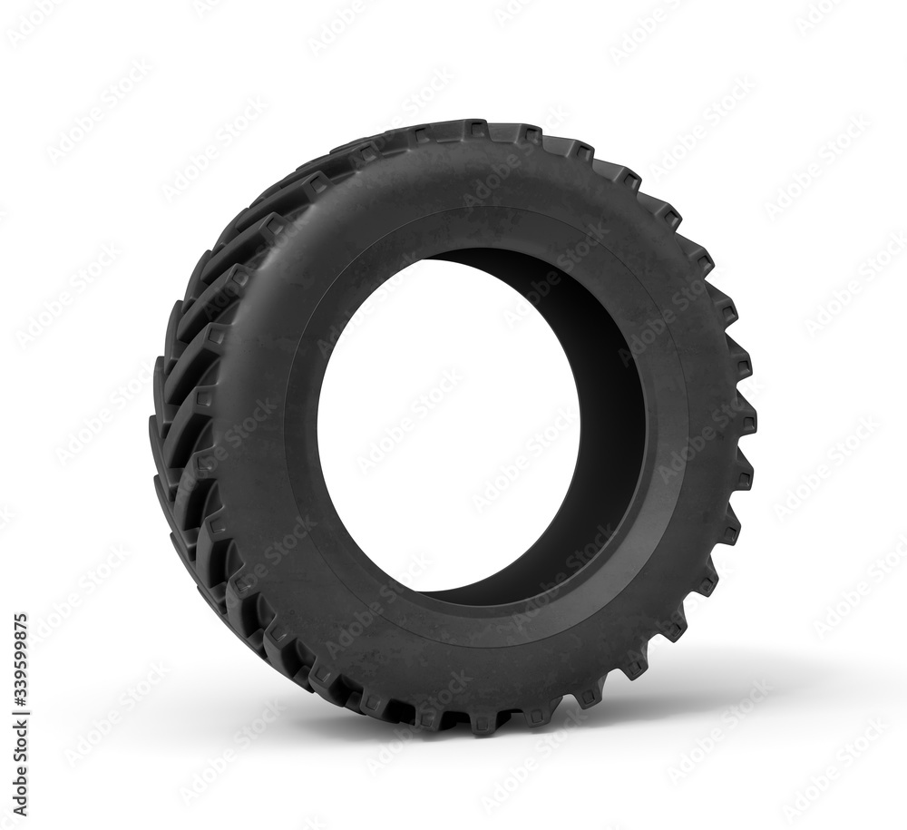 3d rendering of black vehicle tire isolated on white background 3d rendering of black vehicle tire isolated on white background