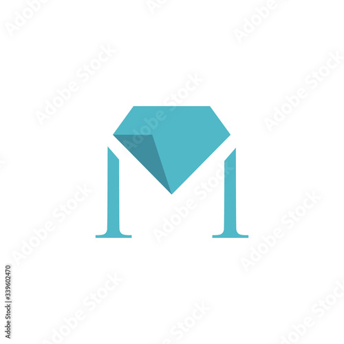 Letter M abstract logo icon design template
