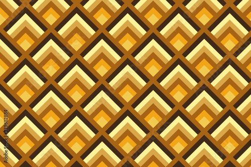 Golden Art deco Triangle Geometric Pattern Background