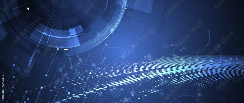 © kras99 - Technology data background, idea of global business solution