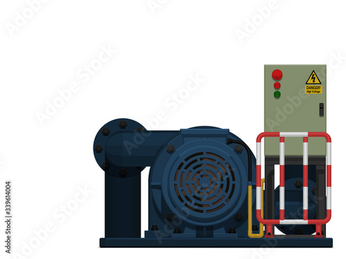 Isolate water pump on white background