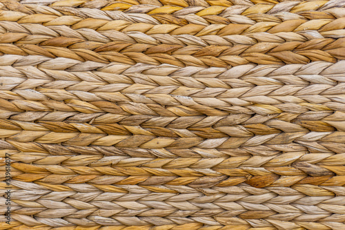 Sea grass wicker basket texture.