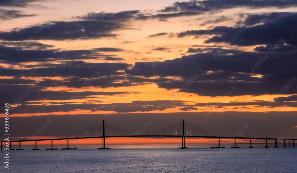 Bridge and sunset