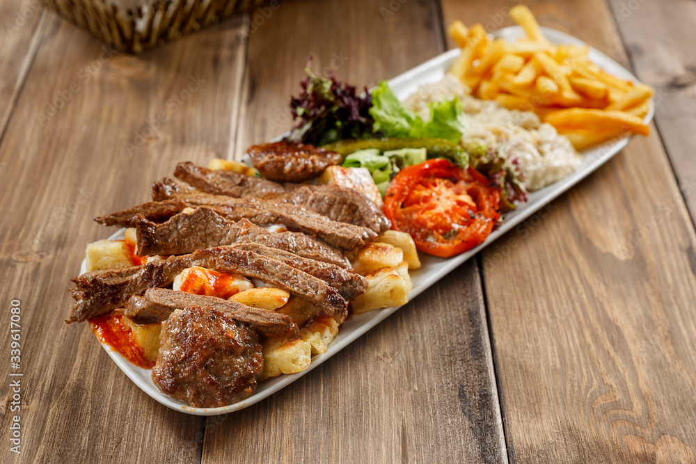 grilled meatballs served with butter service grilled meatballs served with butter service