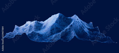 Obraz na płótnie Mount Everest, relief height, mountains