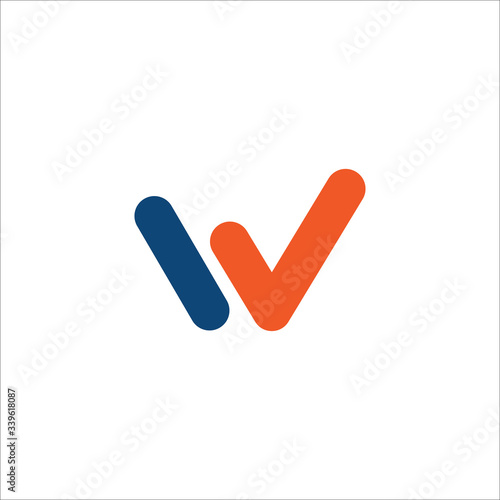 Initial letter w logo vector design template