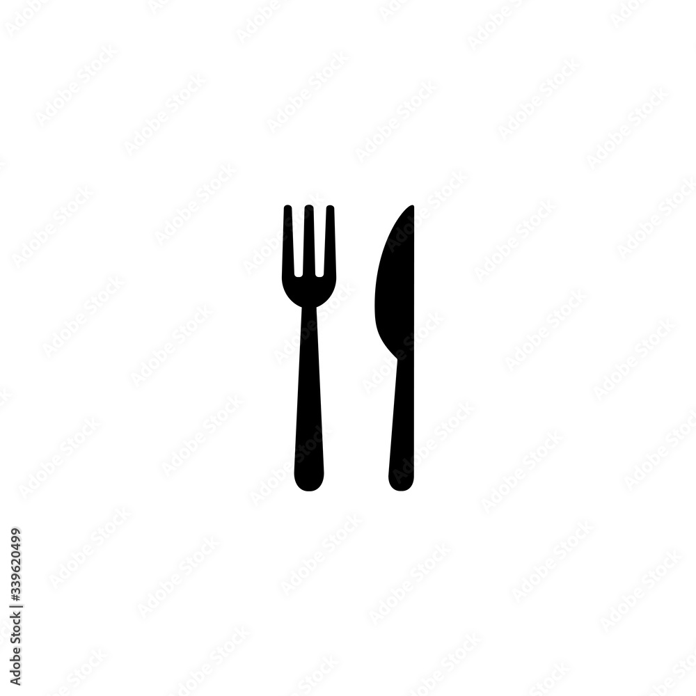 Fork and knife icon, Restaurant sign and symbol vector design
Fork and knife icon, Restaurant sign and symbol vector design