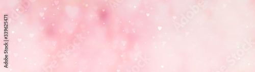 Abstract pink background with hearts - concept Mother's Day, Valentine's Day, Birthday - spring colors
