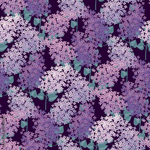 Elegant decorative lilac flower tillable background
