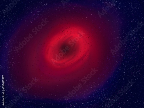 Fototapeta Naklejka Na Ścianę i Meble -  Un trou noir dans la galaxie