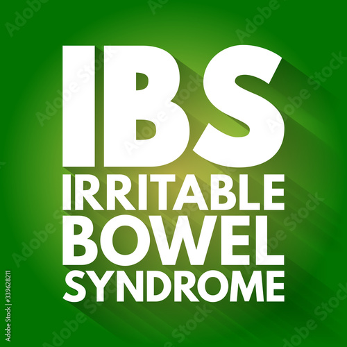 IBS - Irritable Bowel Syndrome acronym, medical concept background
