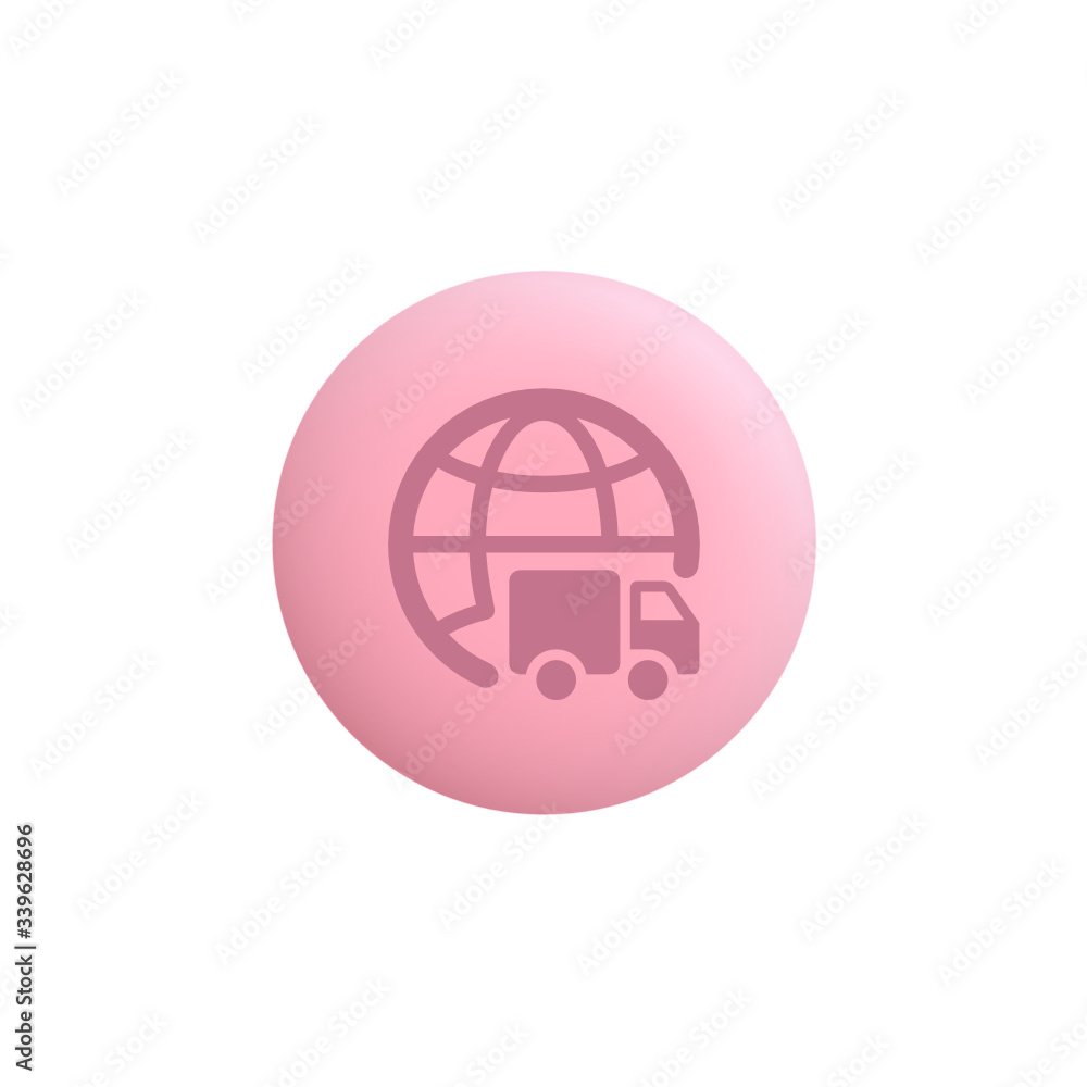 International Shipping - Modern App Button International Shipping - Modern App Button