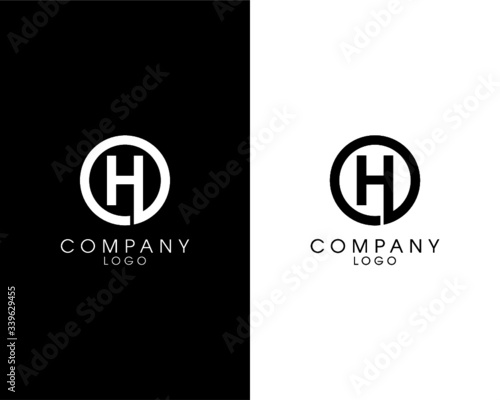 Letter OH, HO initial logotype company name design. vector logo for business and company identity