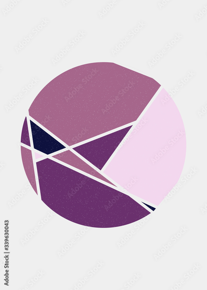 Obraz premium Mondrian style art colorful logo design illustration