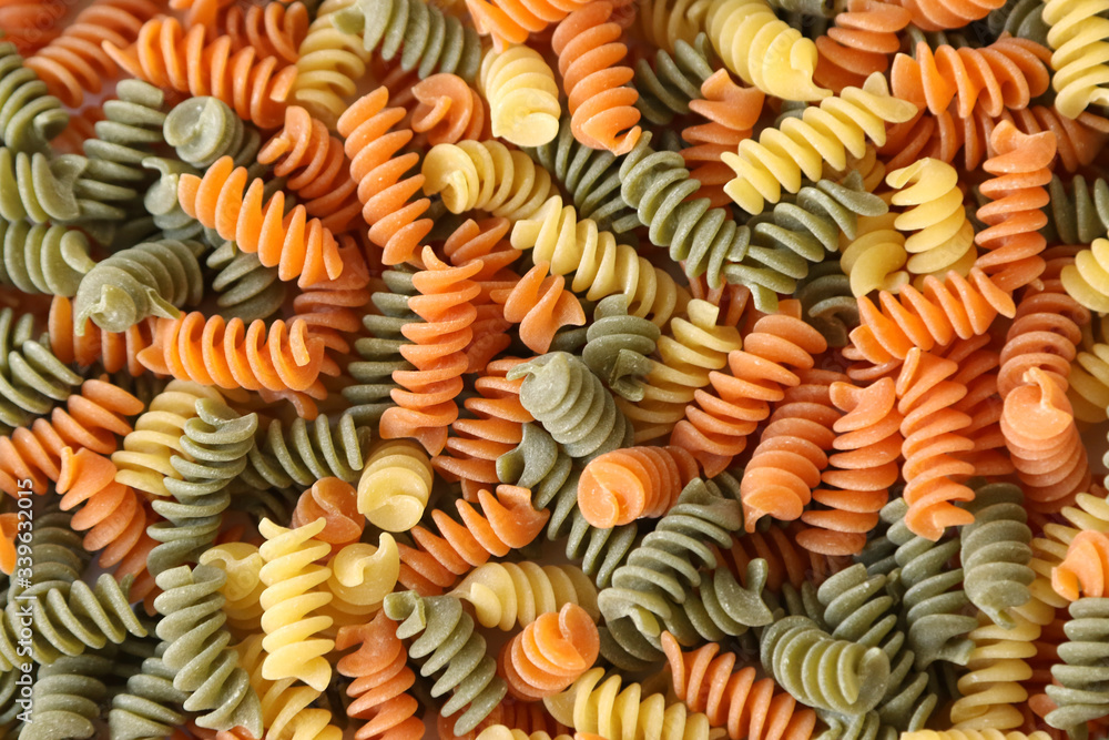 Fototapeta premium Colourful pasta, background image