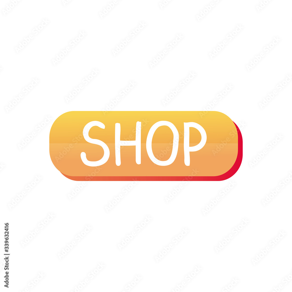 shopping online concept, shop button icon, detailed style shopping online concept, shop button icon, detailed style