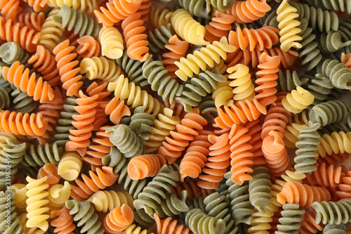 Colourful pasta, background image photo