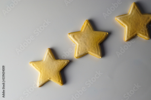 Sugar cookies in the shape of stars