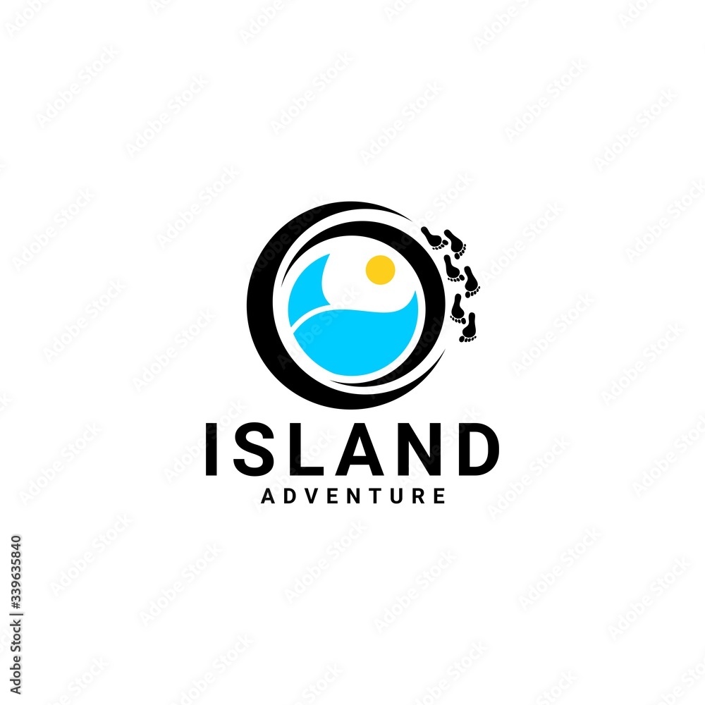 Obraz premium travel adventure logo design vector
