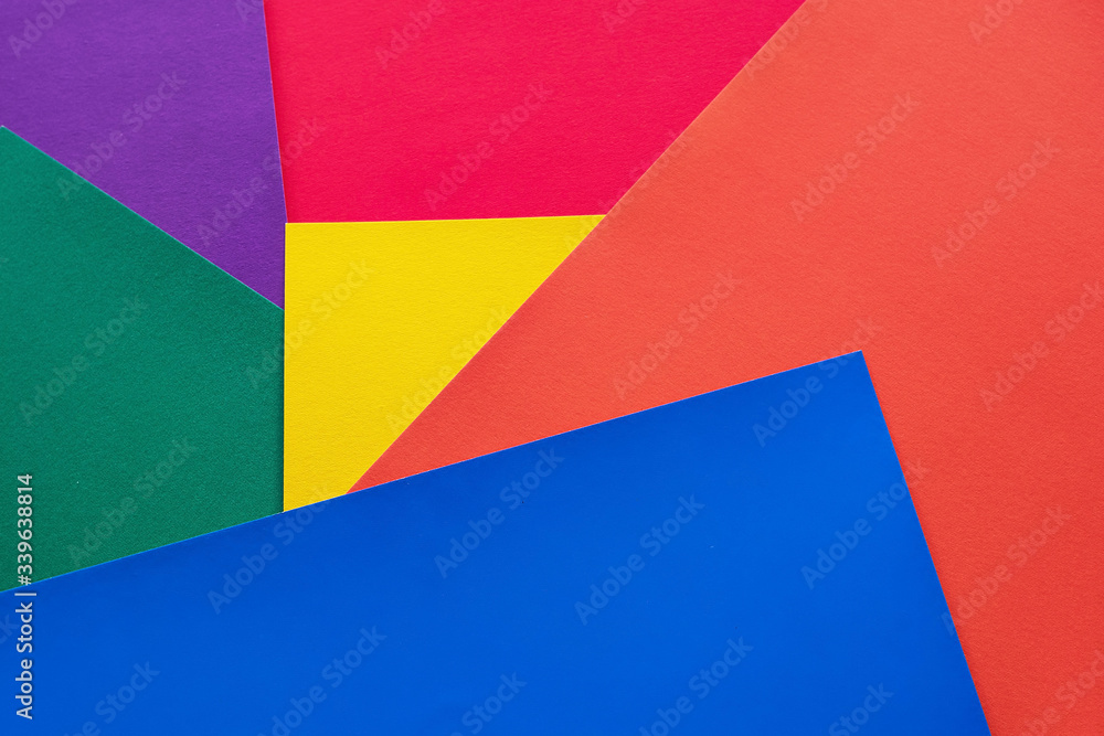 Abstract and colorful background of randomly arranged elements of red, orange, yellow, blue, green and purple. Abstract and colorful background of randomly arranged elements of red, orange, yellow, blue, green and purple.