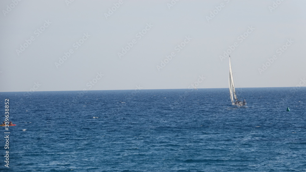 Sail Boat, Cassis, France, Fog

