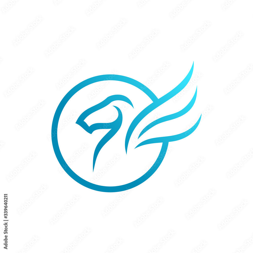 vector illustration of a pegasus vector illustration of a pegasus