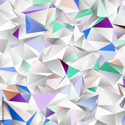 3d Triangles, abstract background. Design wallpaper