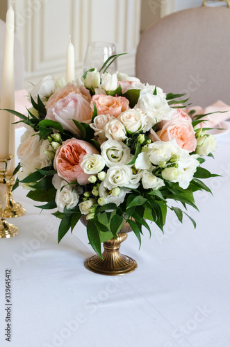 table appointments for wedding in restaurant