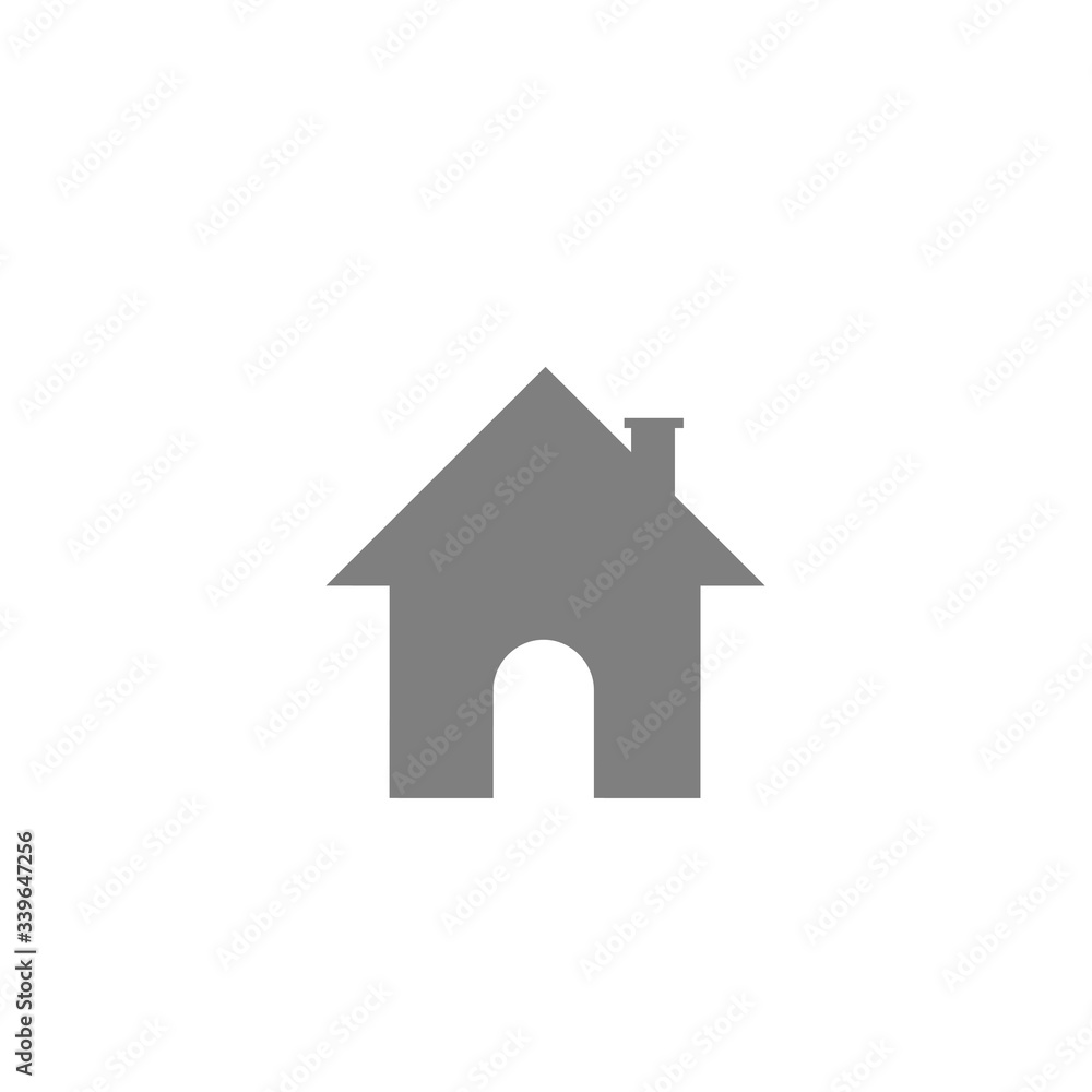 Home icon on white background. Home icon on white background.