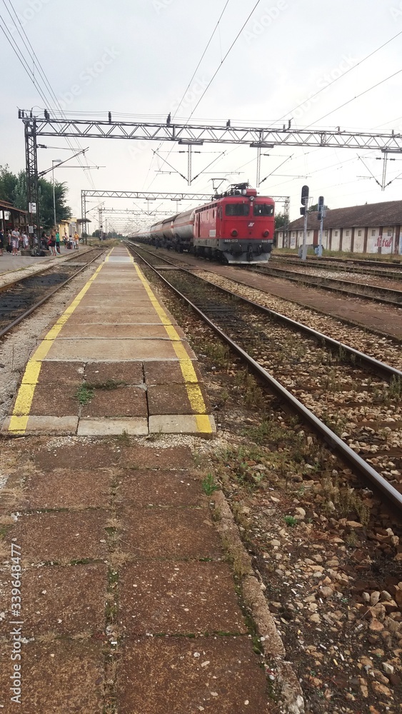 Fototapeta premium Train on railway