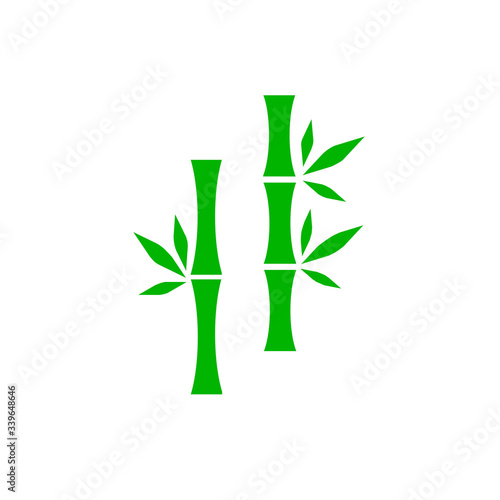 Bamboo icon on white background.