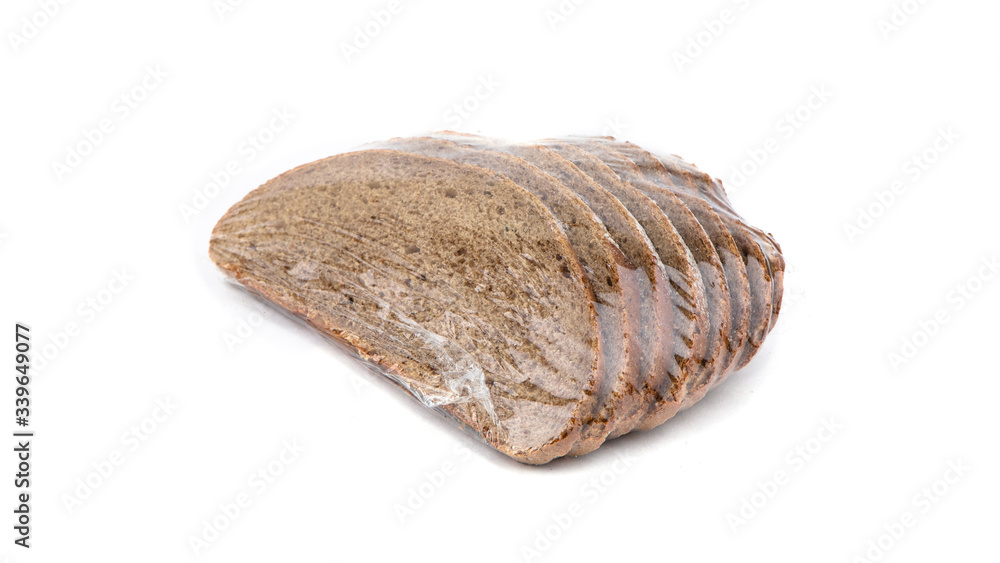 bread, sliced bread in the package, white background bread, sliced bread in the package, white background