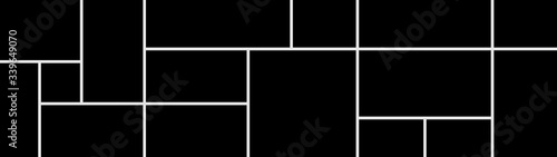 Vector collage for photos. Picture frame. Vector blank for scrapbook don't forget notes.