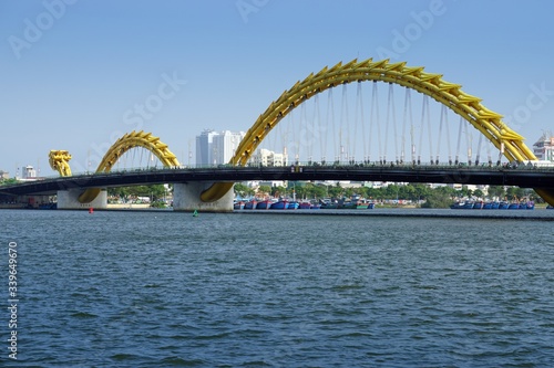 famous dragon bridge in da nang