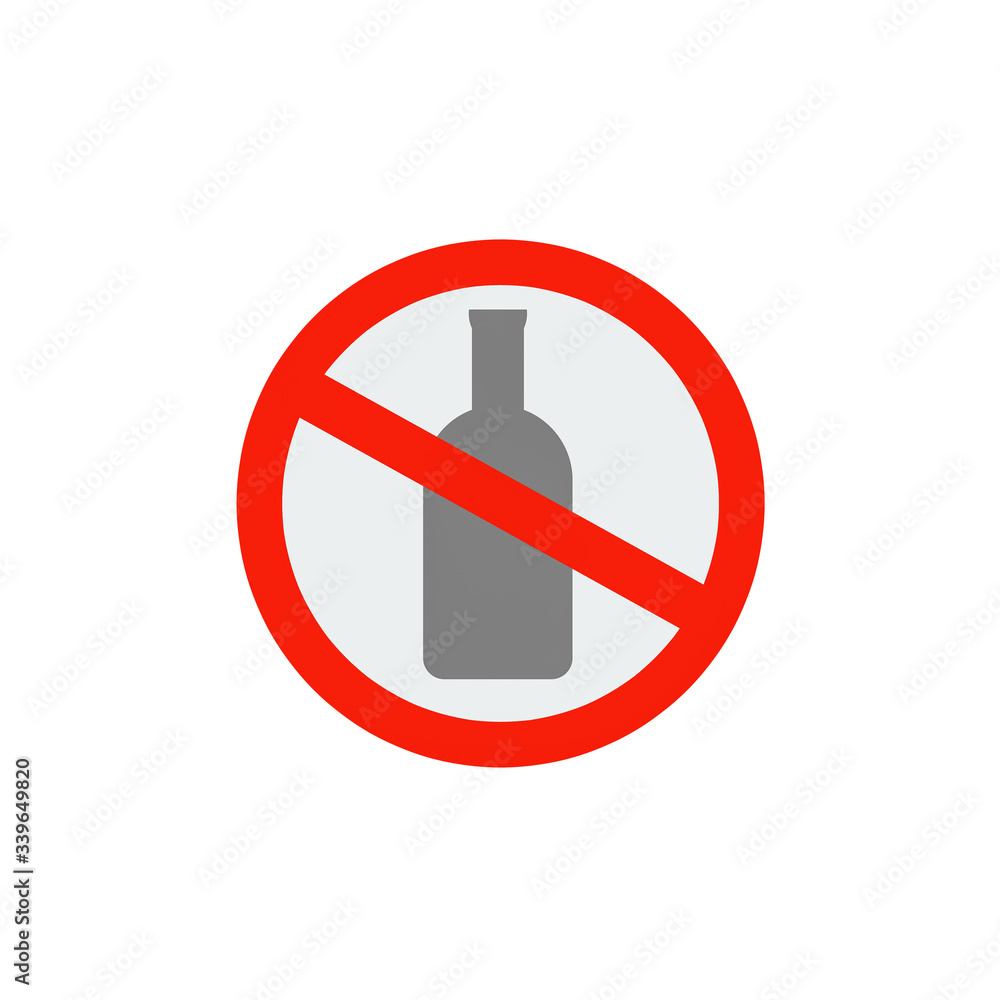 No alcohol drinks on white background,prohibits, Drunk not to drive. No alcohol drinks on white background,prohibits, Drunk not to drive.