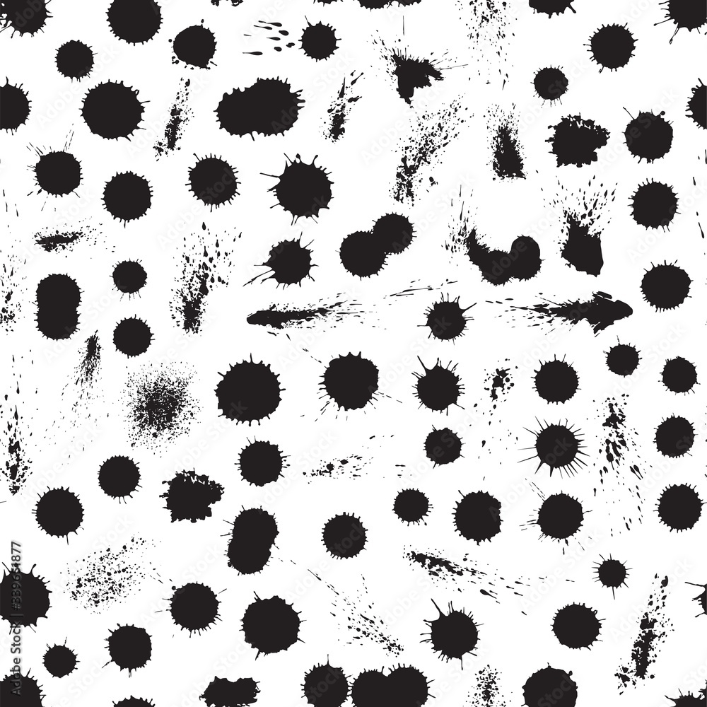 vestor ink spots seamless pattern vestor ink spots seamless pattern