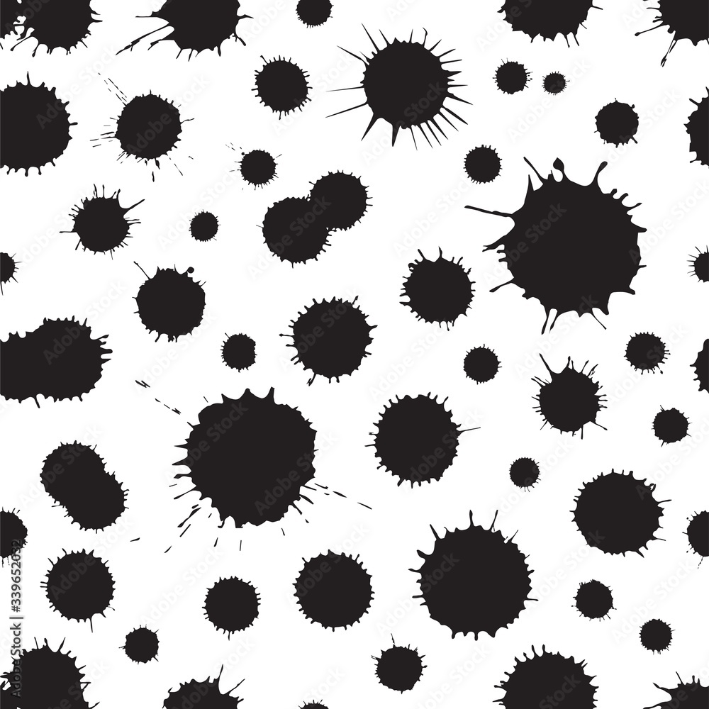 vestor grunge ink spots seamless pattern vestor grunge ink spots seamless pattern