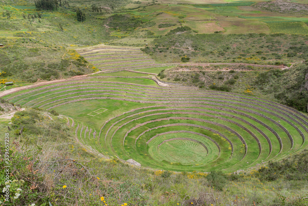 Moray agricultural laboratories of Incas in Peru