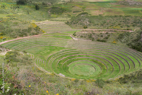 Moray agricultural laboratories of Incas in Peru
